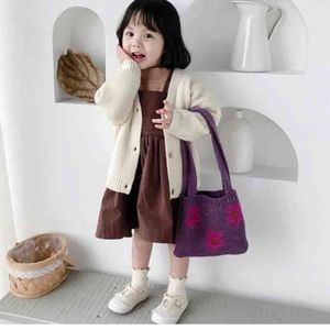 Kids Flower Knit Bag